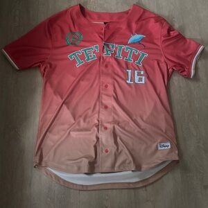 Disney Te Fiti Gradient Jersey in Red and Tan